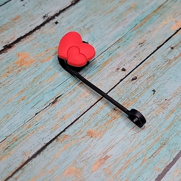 Valentine Heart Straw Topper - Picture 3 of 5